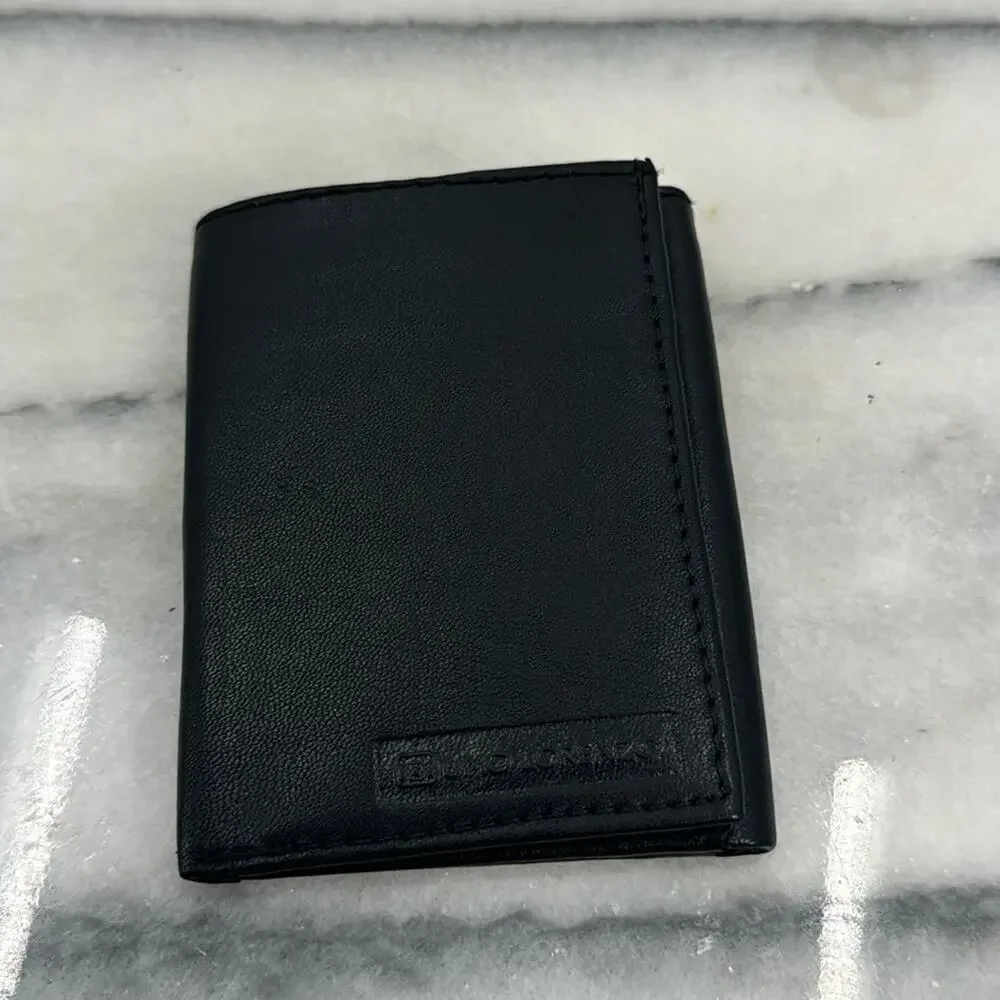 NWT Umo Lorenzo black soft leather wallet